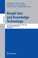 Rough Sets and Knowledge Technology Lecture Notes in Artificial Intelligence