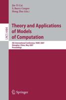 Theory and Applications of Models of Computation Theoretical Computer Science and General Issues