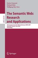 The Semantic Web: Research and Applications Information Systems and Applications, Incl. Internet/Web, and HCI
