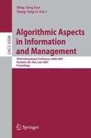 Algorithmic Aspects in Information and Management Information Systems and Applications, Incl. Internet/Web, and HCI