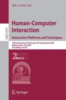 Human-Computer Interaction. Interaction Platforms and Techniques Programming and Software Engineering