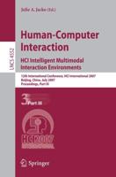 Human-Computer Interaction. HCI Intelligent Multimodal Interaction Environments Programming and Software Engineering
