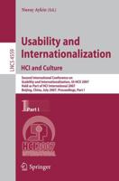 Usability and Internationalization. HCI and Culture Information Systems and Applications, Incl. Internet/Web, and HCI