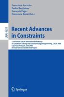 Recent Advances in Constraints Lecture Notes in Artificial Intelligence