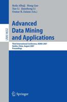 Advanced Data Mining and Applications Lecture Notes in Artificial Intelligence