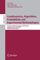 Combinatorics, Algorithms, Probabilistic and Experimental Methodologies Theoretical Computer Science and General Issues