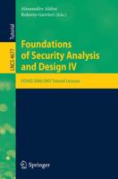 Foundations of Security Analysis and Design Security and Cryptology