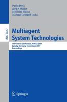 Multiagent System Technologies Lecture Notes in Artificial Intelligence
