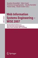 Web Information Systems Engineering - WISE 2007 Information Systems and Applications, Incl. Internet/Web, and HCI