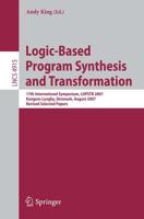Logic-Based Program Synthesis and Transformation Theoretical Computer Science and General Issues