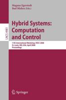 Hybrid Systems: Computation and Control Theoretical Computer Science and General Issues