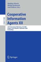 Cooperative Information Agents XII Lecture Notes in Artificial Intelligence