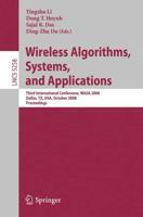 Wireless Algorithms, Systems, and Applications Theoretical Computer Science and General Issues