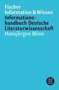 Informationshandbuch Deutsche Literaturwissenschaft