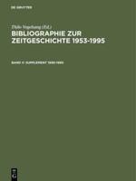 Bibliographie zur Zeitgeschichte 1953-1995, Band V, Supplement 1990-1995
