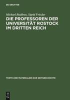 Die Professoren Der Universität Rostock Im Dritten Reich