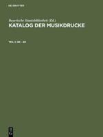 Bayerische Staatsbibliothek Katalog Der Musikdrucke 2 Be-Br