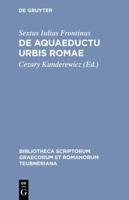De Aquaeductu Urbis Romae