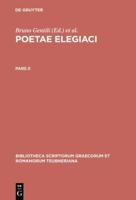 Poetae Elegiaci. Pars II