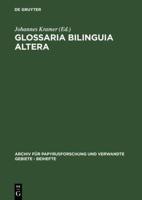 Glossaria Bilinguia Altera