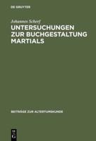 Untersuchungen zur Buchgestaltung Martials