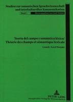 Teoría Del Campo Y Semantica Lexica Theorie Des Champs Et Semantique Lexicale