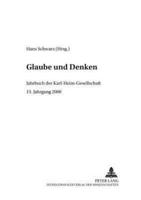Glaube Und Denken Jahrbuch Der Karl-Heim-Gesellschaft 13. Jahrgang 2000