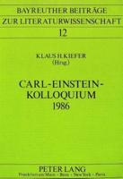 Carl-Einstein-Kolloquium 1986