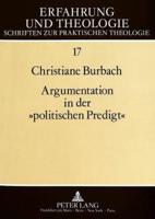 Argumentation in Der «Politischen Predigt>>