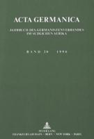 Acta Germanica. Jahrbuch Des Germanistenverbandes Im Sudlichen Afrika
