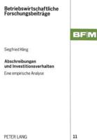 Abschreibungen Und Investitionsverhalten