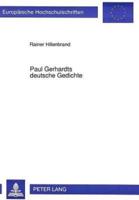 Paul Gerhardts Deutsche Gedichte