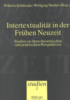 Intertextualitat in Der Fruhen Neuzeit