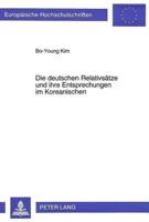 Die Deutschen Relativsatze Und Ihre Entsprechungen Im Koreanischen