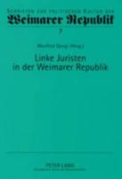 Linke Juristen in Der Weimarer Republik
