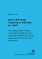 Selected Writings - Ausgewahlte Schriften Vol./Teil 2