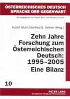 Zehn Jahre Forschung Zum Österreichischen Deutsch