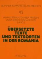Ubersetzte Texte Und Textsorten in Der Romania