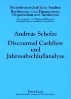 Discounted Cashflow Und Jahresabschluanalyse