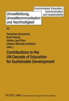 Contributions to the U.N. Decade of Education for Sustainable Development
