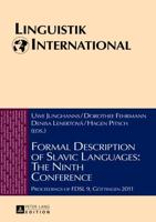 Formal Description of Slavic Languages: The Ninth Conference