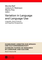 Variation in Language and Language Use