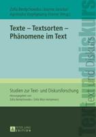 Texte - Textsorten - Phänomene im Text