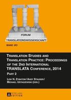 Translation Studies and Translation Practice Part 2