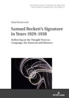 Samuel Beckett's Signature in Years 1929-1938