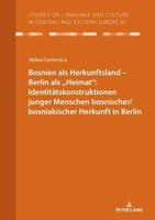 Bosnien Als Herkunftsland - Berlin Als ,,Heimat": Identitaetskonstruktionen Junger Menschen Bosnischer/bosniakischer Herkunft in Berlin