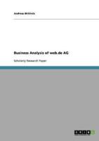 Business Analysis of web.de AG