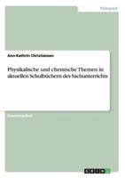 Physikalische und chemische Themen in aktuellen Schulbüchern des Sachunterrichts