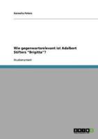 Wie gegenwartsrelevant ist Adalbert Stifters "Brigitta"?