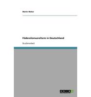 Foderalismusreform in Deutschland